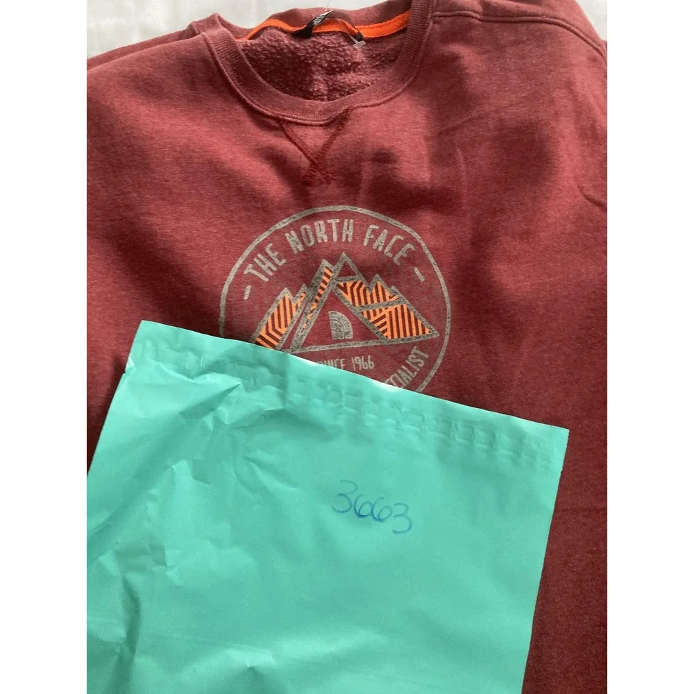 The North Face Sweatshirt Mens XL Crewneck Fleece Alpine Graphic Pullover EUC
